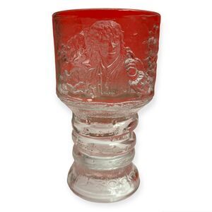 LOTR 2001 Lord of the Rings Glass Collection Frodo Cup Goblet Hobbit BK